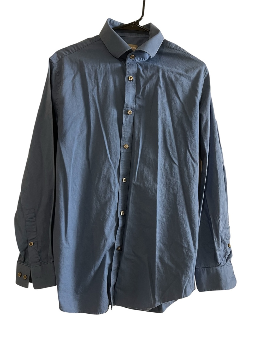 Michael Kors Men's Long-Sleeve Button-Down Shirt in Blue